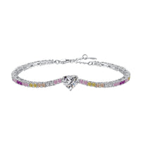 [Luckin Jewelry]Delicate Romantic Heart Shape Lover Bracelet